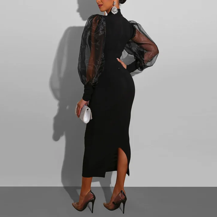 ByCamila Puff Sleeve Midi Dress