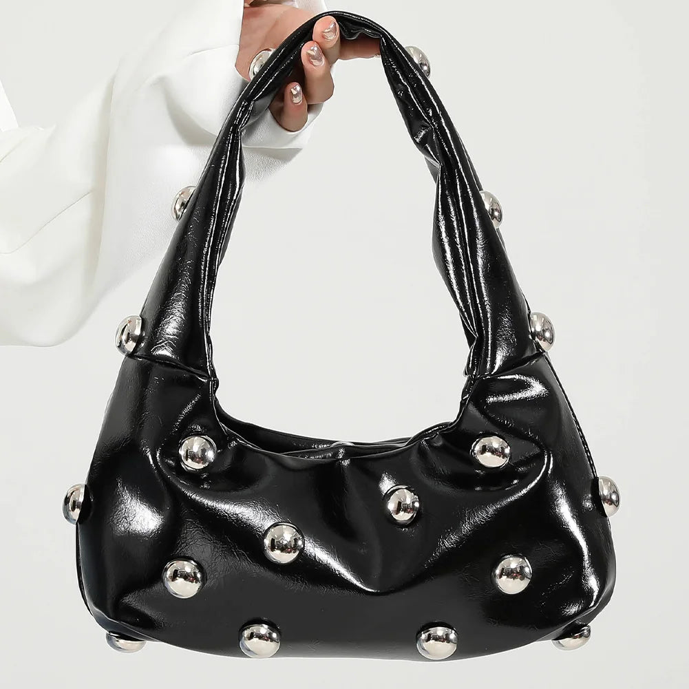 ByCamila Studded Faux Leather Shoulder Bag