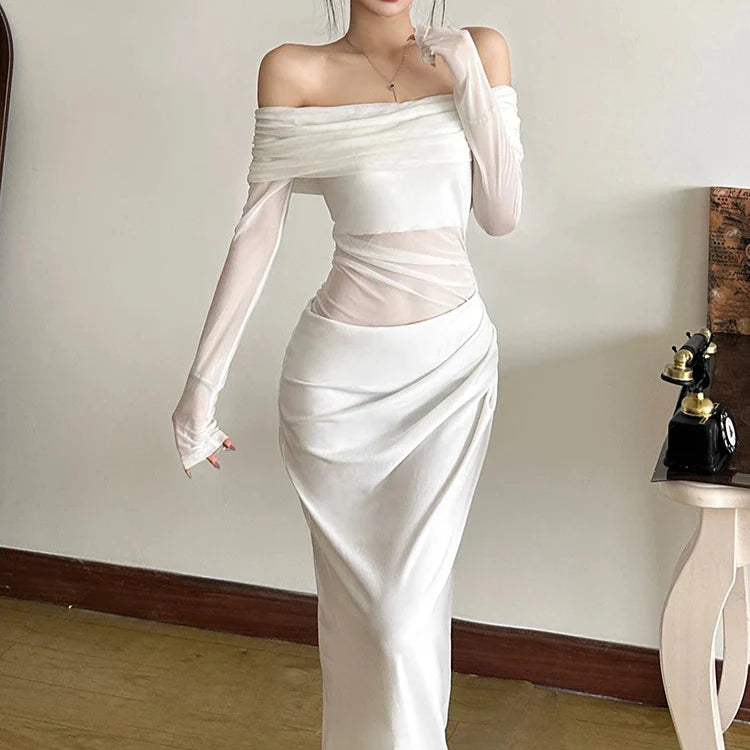 ByCamila Mesh Maxi Dress