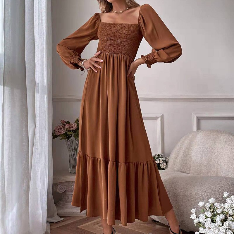 ByCamila Puff Sleeve Maxi Dress