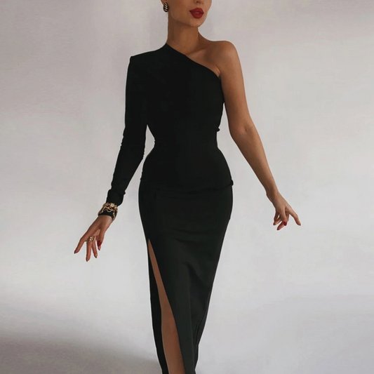 ByCamila Open Shoulder Maxi Dress