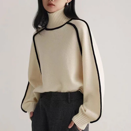 ByCamila Contrast Turtleneck Sweater