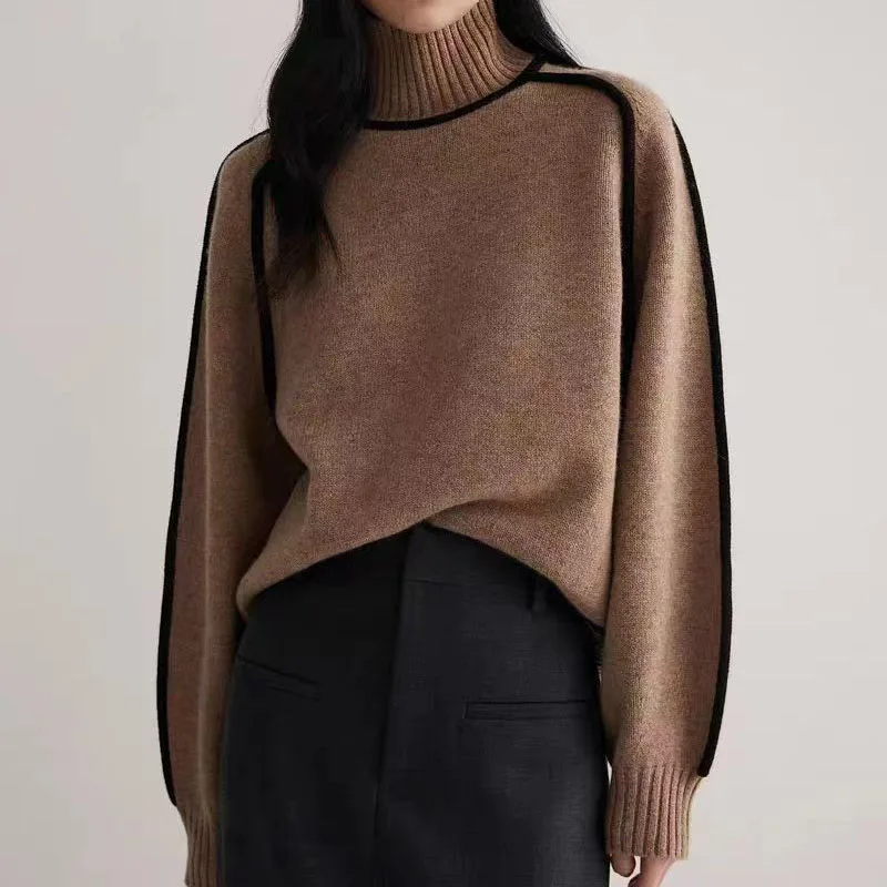 ByCamila Contrast Turtleneck Sweater