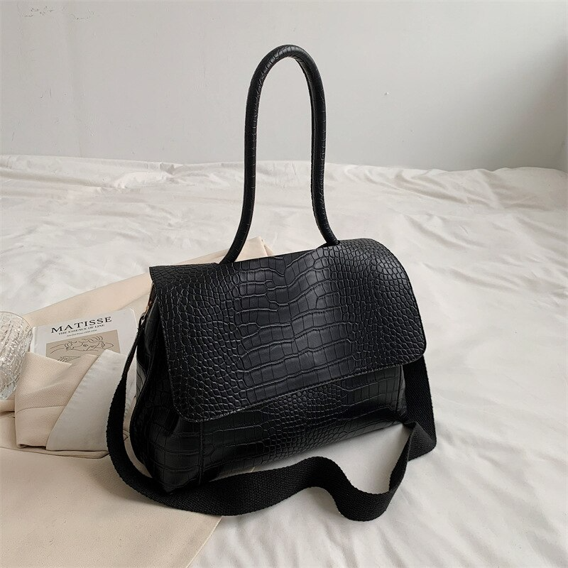 ByCamila Crocodile Leather Shoulder Bag