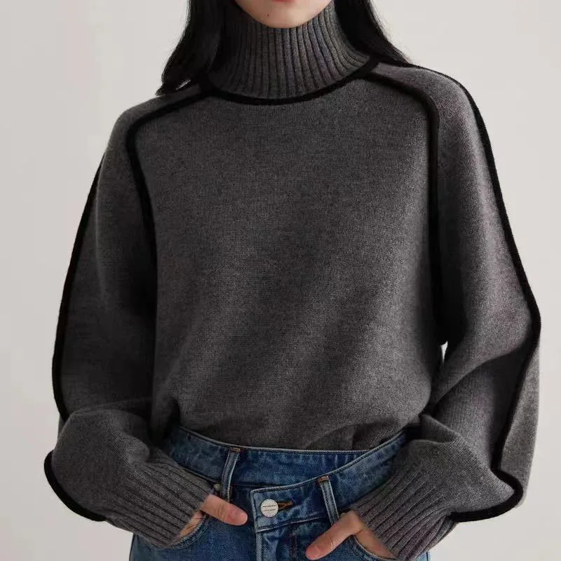 ByCamila Contrast Turtleneck Sweater