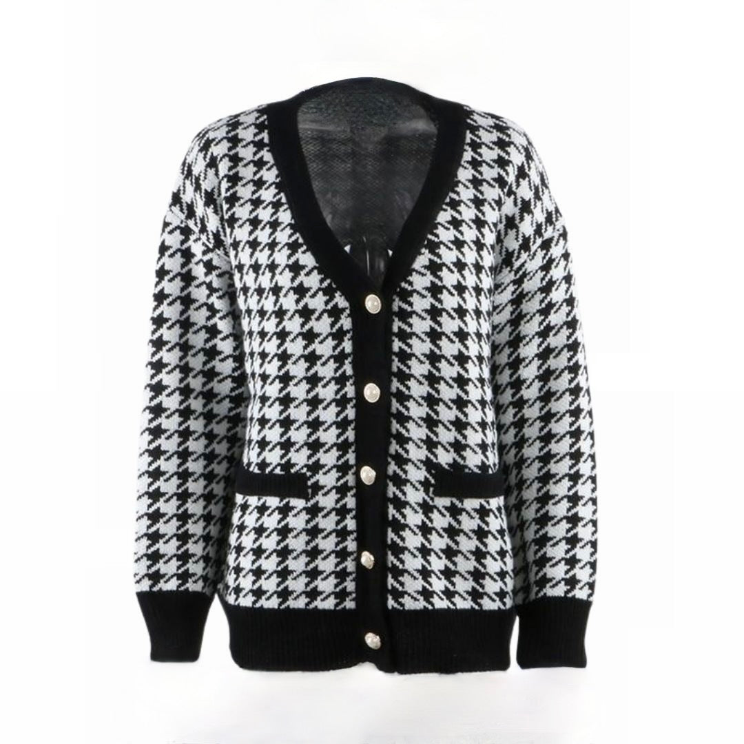 By Camila Pied de poule Sweater