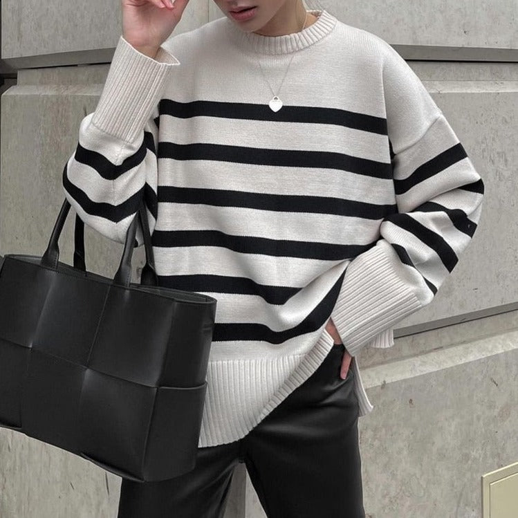 ByCamila Striped Knitted Sweater