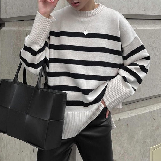 ByCamila Striped Knitted Sweater
