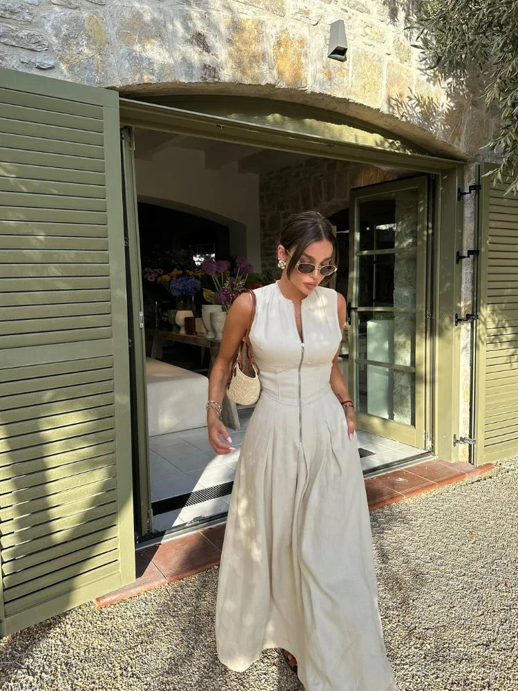 ByCamila Zipper Maxi Dress