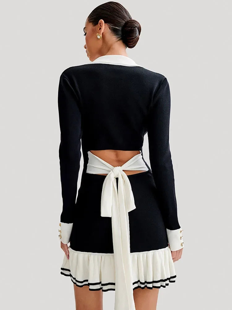 ByCamila Ruffled Knit Mini Dress