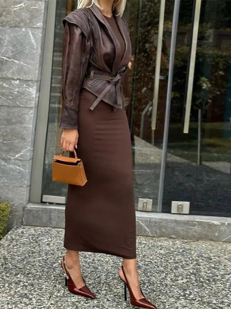 ByCamila Tailored Faux Leather Jacket