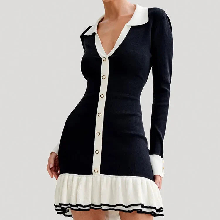 ByCamila Ruffled Knit Mini Dress