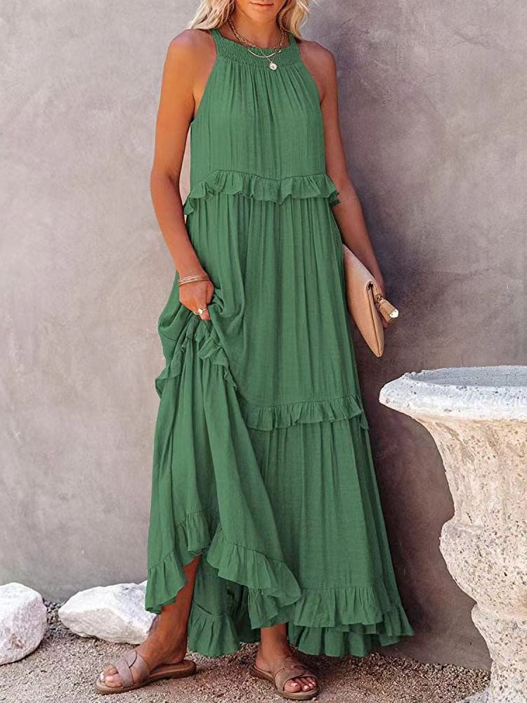 ByCamila Ruffle Layerd Maxi Dress
