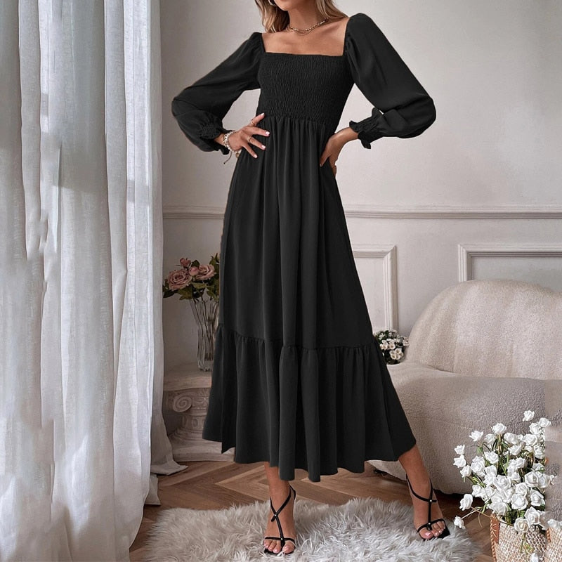 ByCamila Puff Sleeve Maxi Dress
