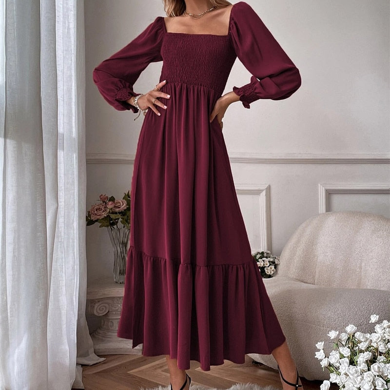 ByCamila Puff Sleeve Maxi Dress