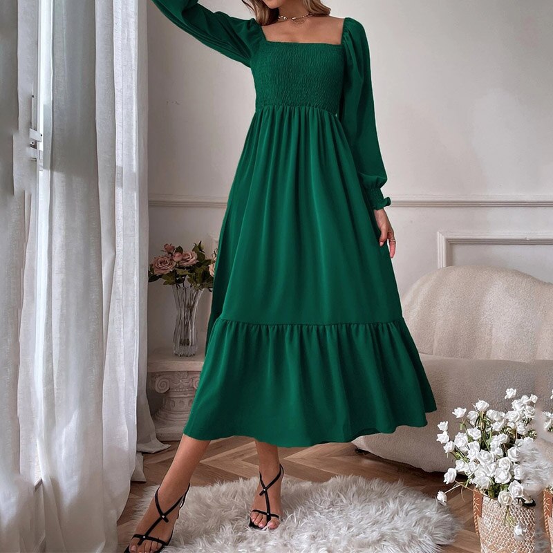 ByCamila Puff Sleeve Maxi Dress