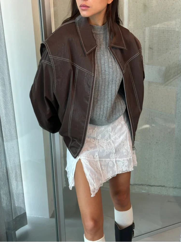 ByCamila Faux Leather Jacket