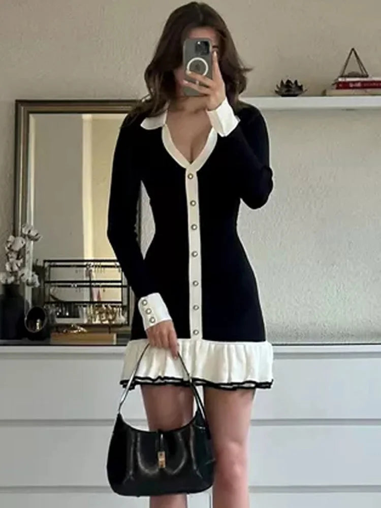 ByCamila Ruffled Knit Mini Dress