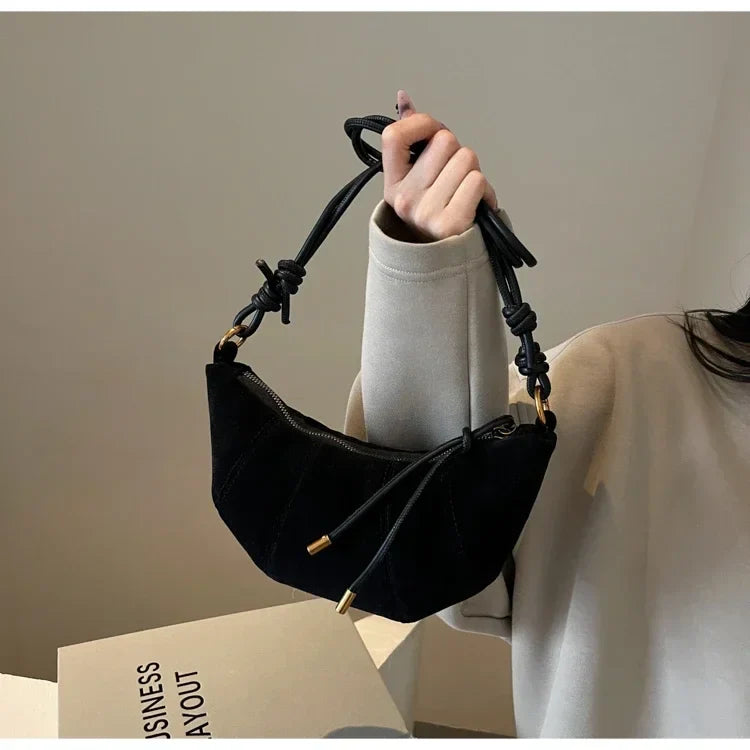 ByCamila Velvet Shoulder Bag