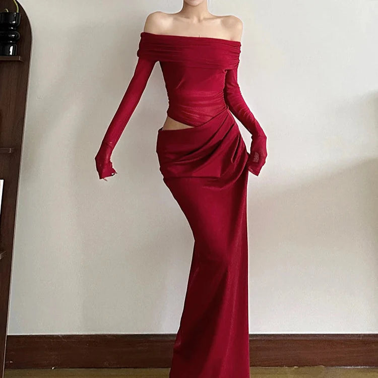 ByCamila Mesh Maxi Dress