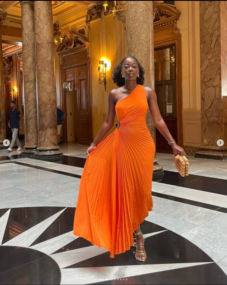 ByCamila Pleated Maxi Dress