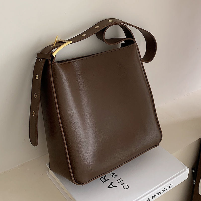 ByCamila Wide Leather Shoulder Bag