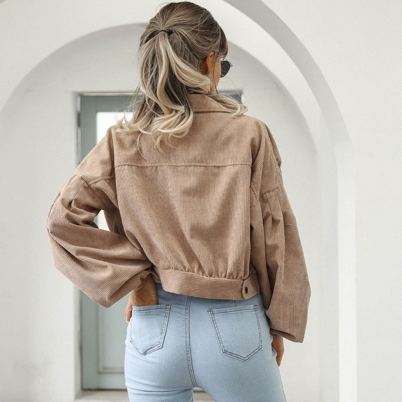ByCamila Cropped Corduroy Jacket