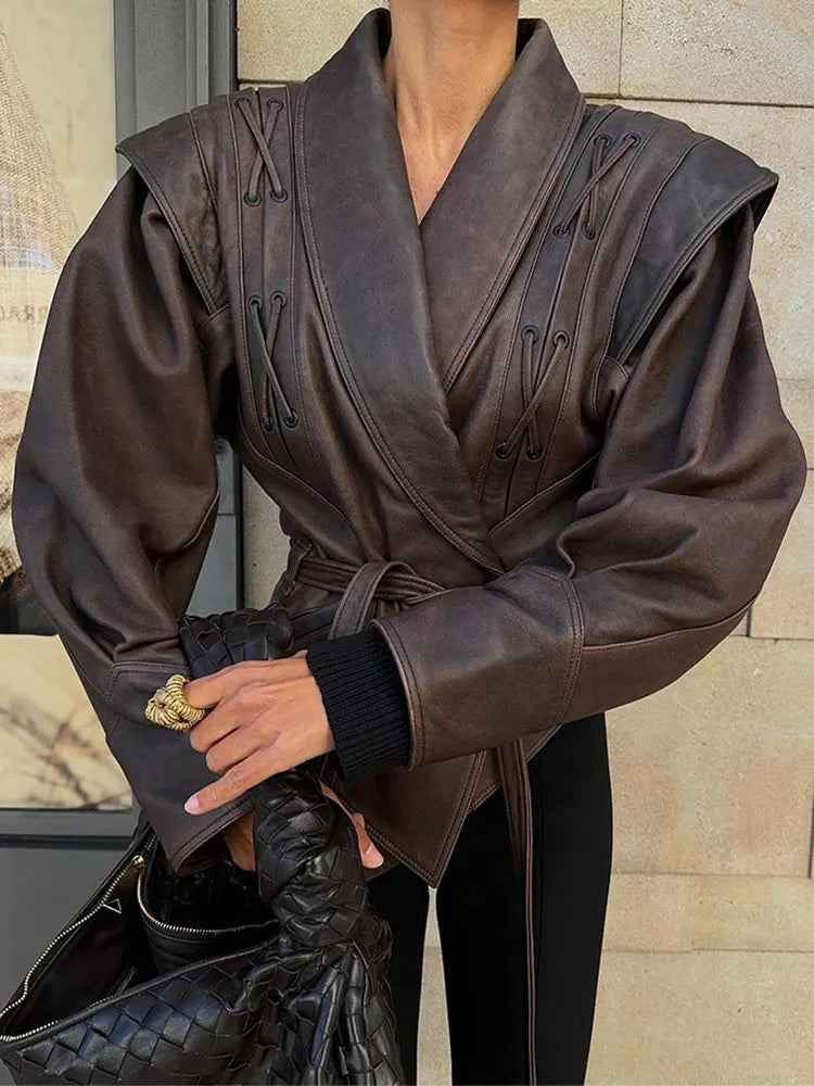 ByCamila Tailored Faux Leather Jacket