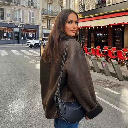 ByCamila Faux Leather Jacket