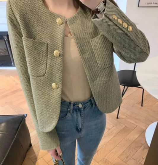 ByCamila Tweed Button Coat