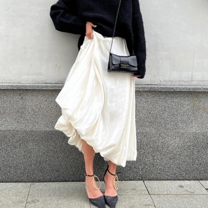 ByCamila Puff Midi Skirt