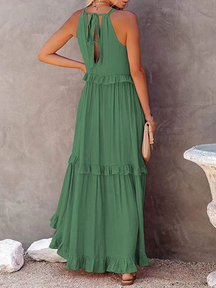 ByCamila Ruffle Layerd Maxi Dress