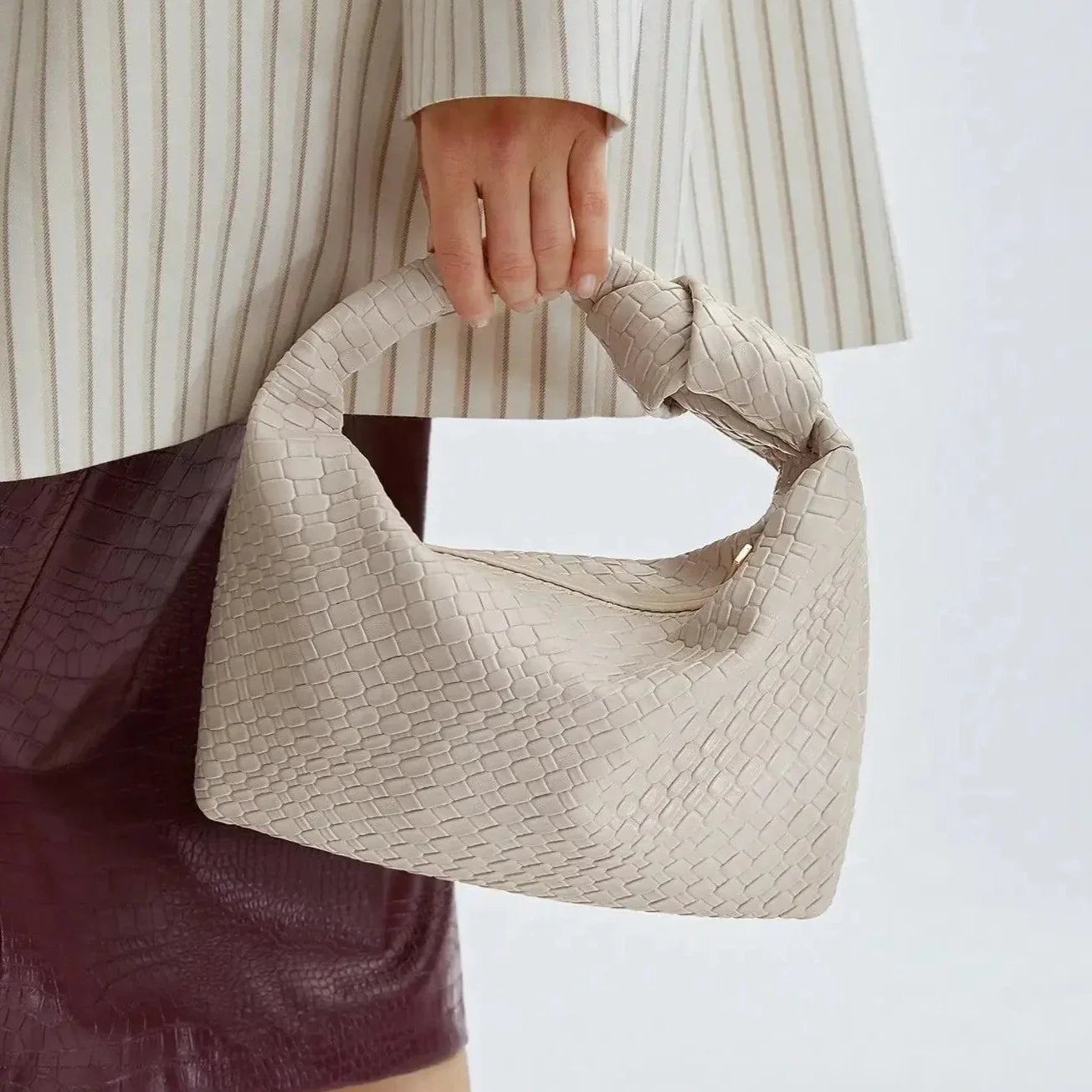 ByCamila Woven Knot Handbag