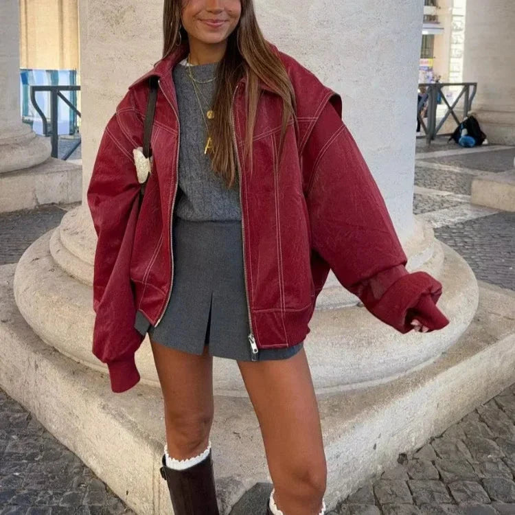 ByCamila Faux Leather Jacket