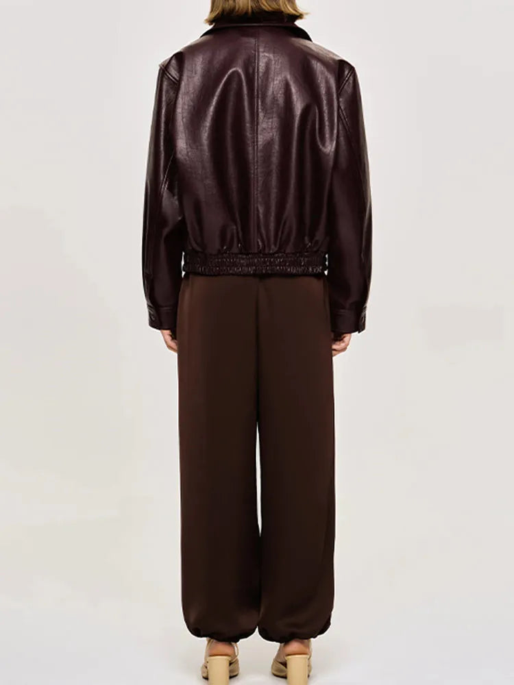 ByCamila Vintage Faux Leather Jacket