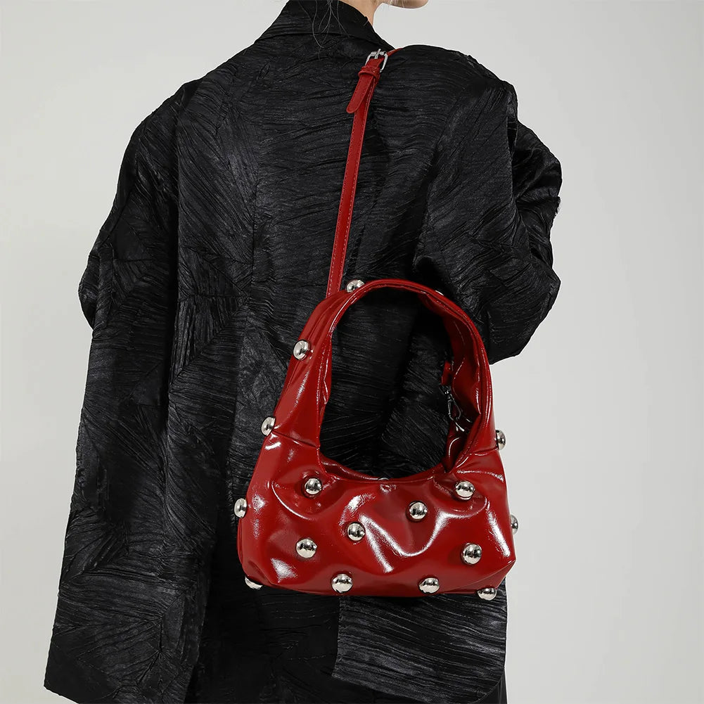 ByCamila Studded Faux Leather Shoulder Bag