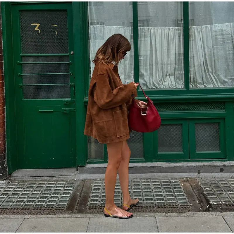 ByCamila Oversized Suede Jacket