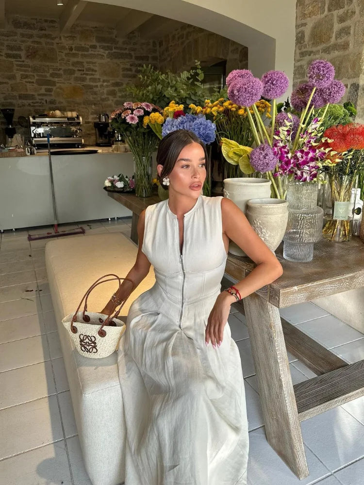 ByCamila Zipper Maxi Dress