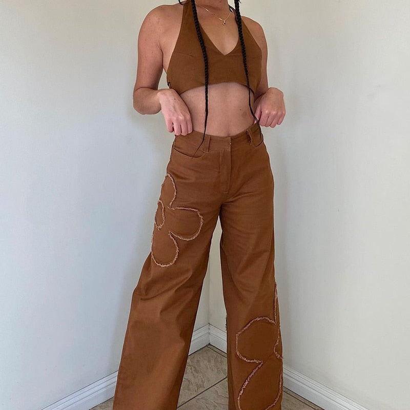 ByCamila Floral Jeans