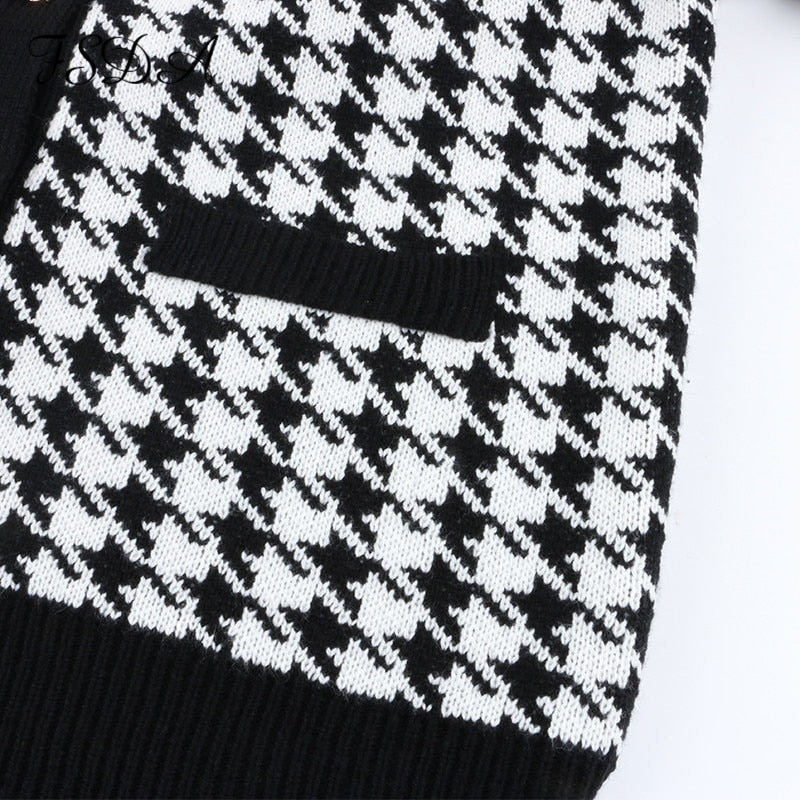 By Camila Pied de poule Sweater