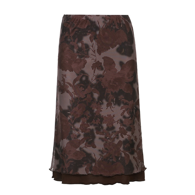 ByCamila Floral Lace Skirt