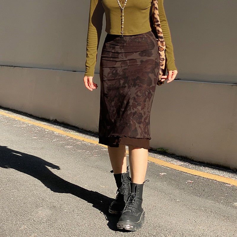 ByCamila Floral Lace Skirt