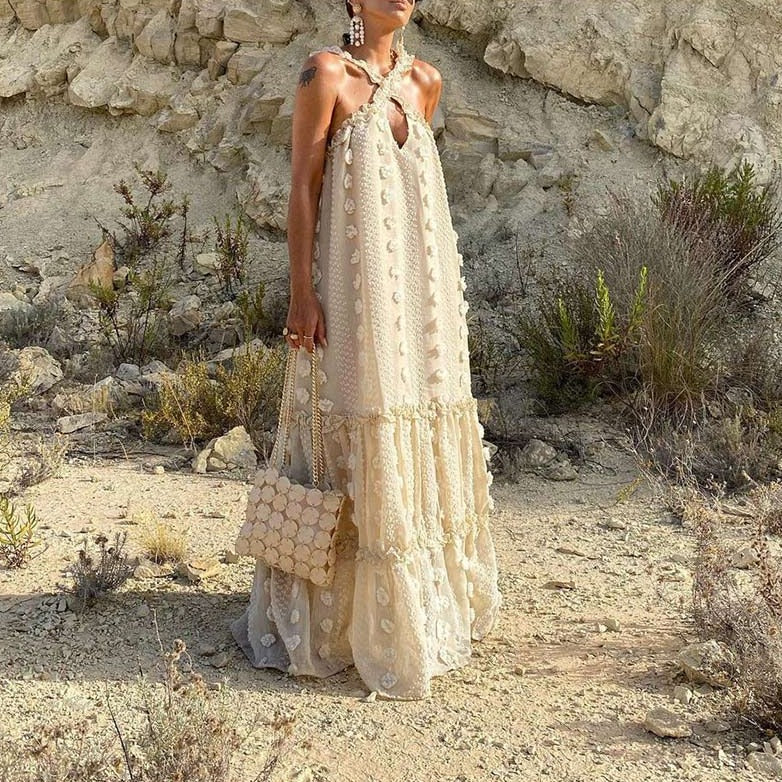 ByCamila Pom Pom Maxi Dress